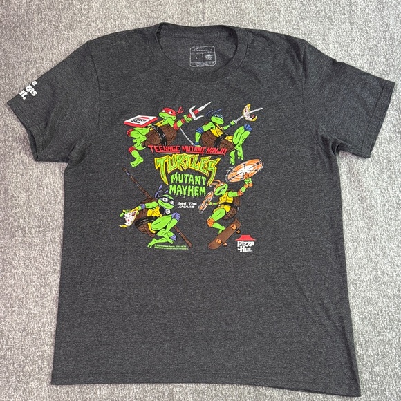 Teenage Mutant Ninja Turtles Mutant Mayhem Pizza Hut Tee Shirt Men’s L - Picture 1 of 7